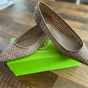 Sam Edelman Wanda Tan Raffia Flats